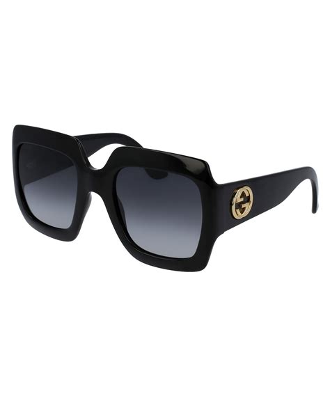 black men's gucci glasses|Gucci oversized square sunglasses black.